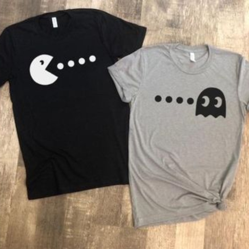 PacMan + Ghost T-Shirt Set